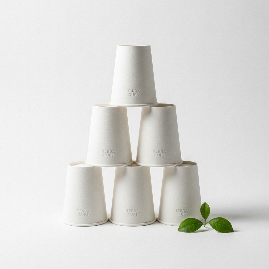 Vasos de papel reciclables